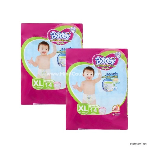 Bỉm Quần Bobby XL14 Miếng Cho Bé Từ 12 - 17kg Bỉm Quần Bobby XL14 Miếng Cho Bé Từ 12 - 17kg